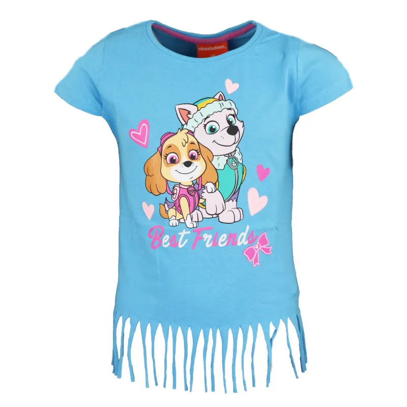 Paw Patrol Skye Everest Kinder T-Shirt Fransen - WS-Trend.de für Mädchen 98-128 Baumwolle