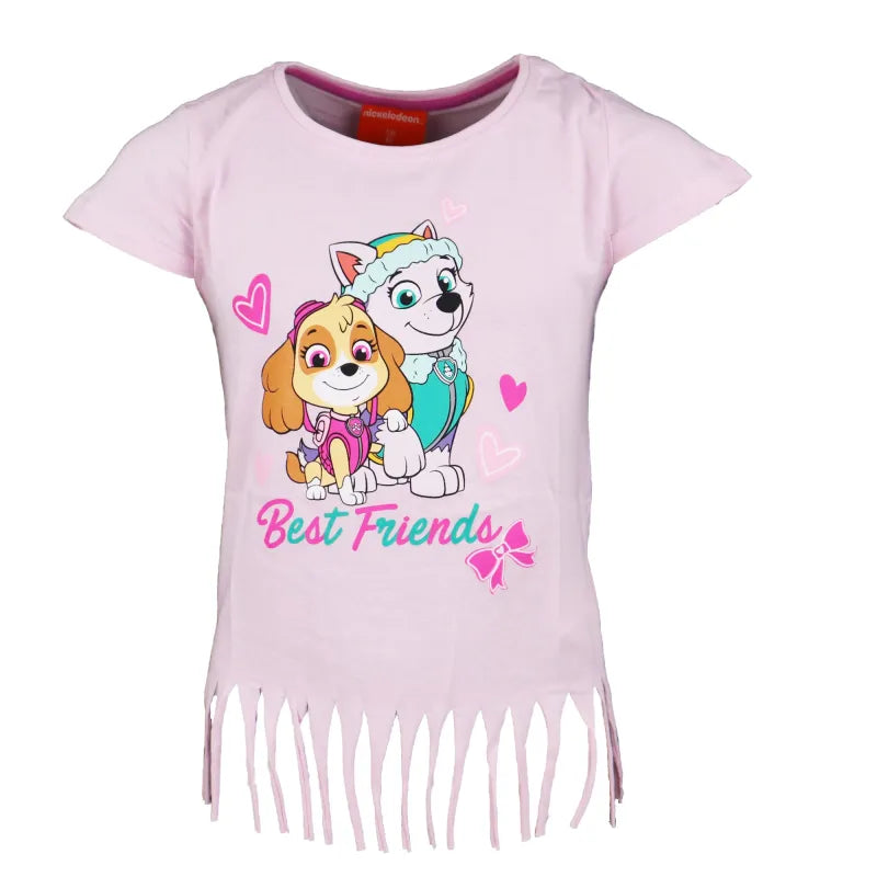 Paw Patrol Skye Everest Kinder T-Shirt Fransen - WS-Trend.de für Mädchen 98-128 Baumwolle
