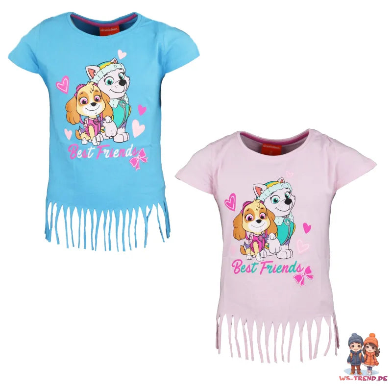 Paw Patrol Skye Everest Kinder T-Shirt Fransen - WS-Trend.de für Mädchen 98-128 Baumwolle
