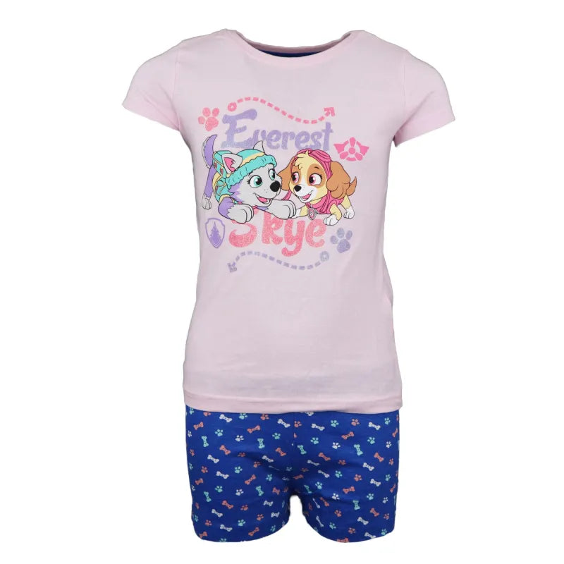 Paw Patrol Skye Everest Mädchen Kinder Schlafanzug Pyjama - WS-Trend.de kurzarm 98 -128 Baumwolle