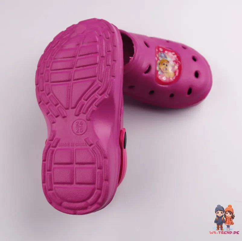 Paw Patrol Skye - Kinder Clogs Badeschuhe Rosa - WS-Trend.de Latschen Lila 22-33