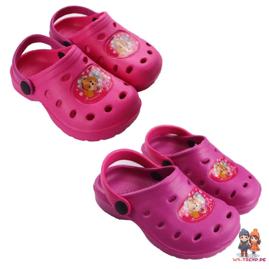 Paw Patrol Skye - Kinder Clogs Badeschuhe Rosa - WS-Trend.de Latschen Lila 22-33