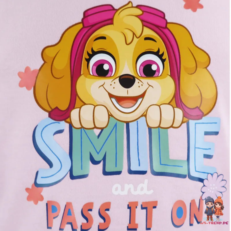 Paw Patrol Skye Kinder T-Shirt - WS-Trend.de Everest Grau für Mädchen 98-128