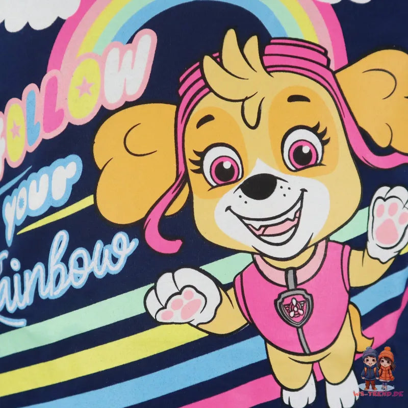 Paw Patrol Syke Kinder Langarmshirt - WS-Trend.de Mädchen langarm Shirt 98 bis 128 Skye aus Baumwolle