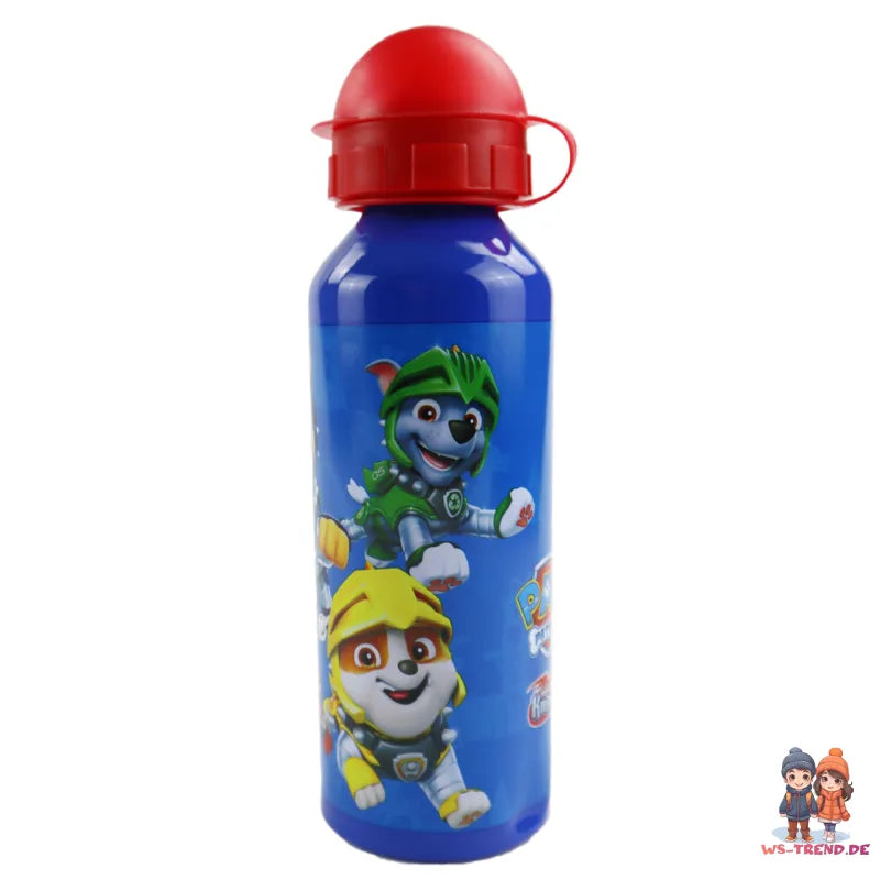 Paw Patrol Alu Wasserflasche Trinkflasche XL Flasche 520 ml WS Trend.de Chase Rubble Marshall