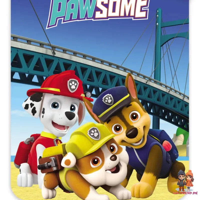 Paw Patrol Chase Baby Bettwäsche 2tlg Set 100x135 40x60 cm 100% Baumwolle - WS-Trend.de