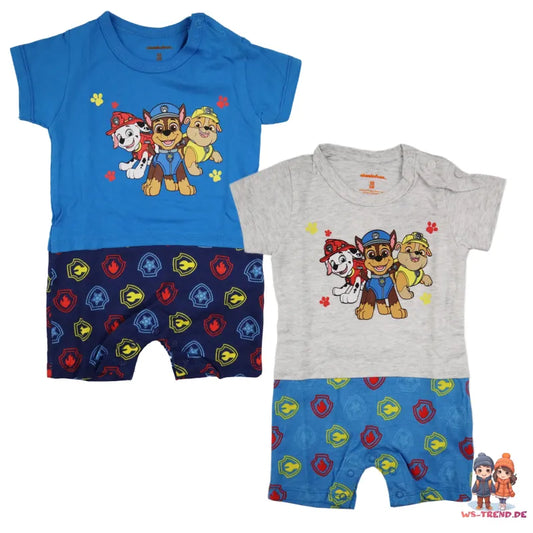 Paw Patrol Baby Kurzarm Body Strampler - WS-Trend.de Schlafanzug Gr. 62 bis 92
