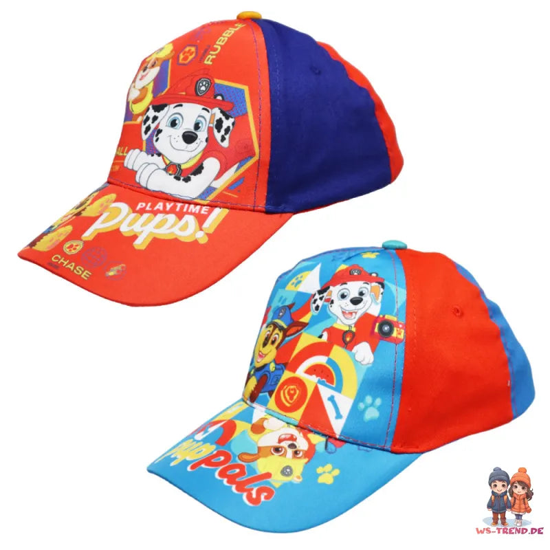 Paw Patrol Chase Rubble Kinder Jungen Basecap Baseball Kappe - WS-Trend.de Mütze Gr. 52-54