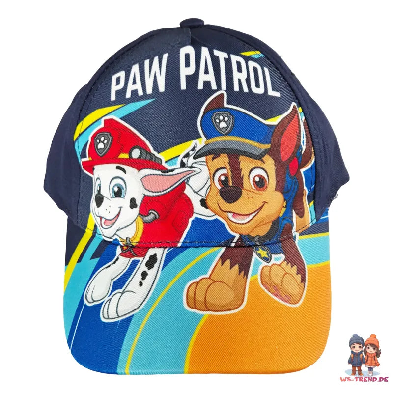 Paw Patrol Chase Marshall Kinder Basecap Baseball Kappe Mütze - WS-Trend.de Gr. 52 - 54