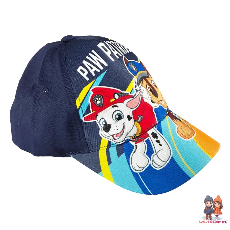Paw Patrol Chase Marshall Kinder Basecap Baseball Kappe Mütze - WS-Trend.de Gr. 52 - 54