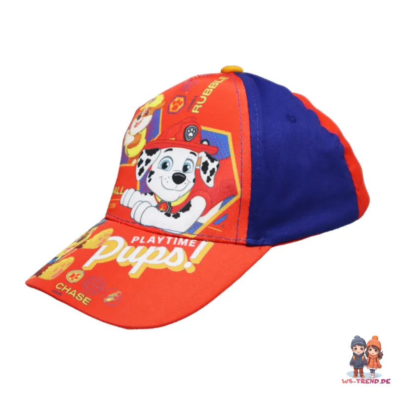 Paw Patrol Chase Rubble Kinder Jungen Basecap Baseball Kappe - WS-Trend.de Mütze Gr. 52-54