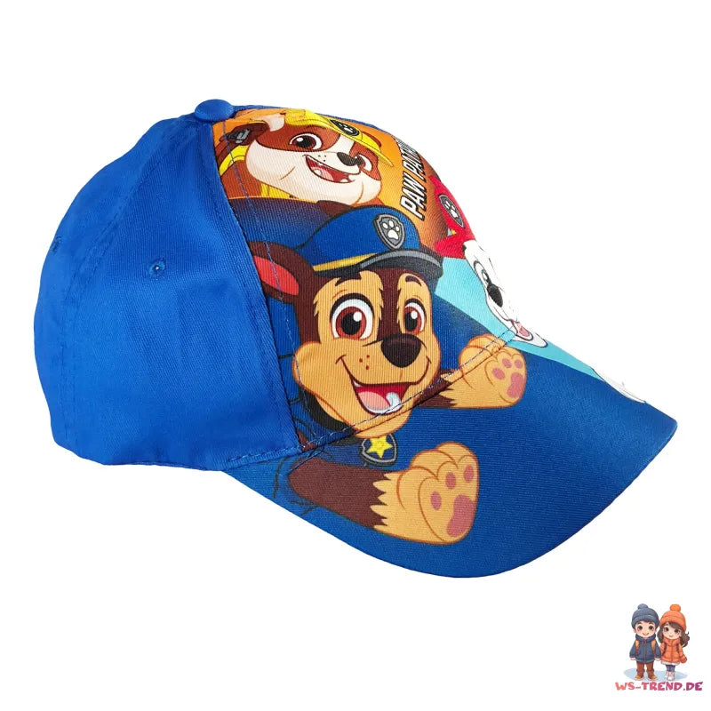 Paw Patrol Chase Rubble Kinder Basecap Baseball Kappe Mütze - WS-Trend.de Gr. 52 - 54