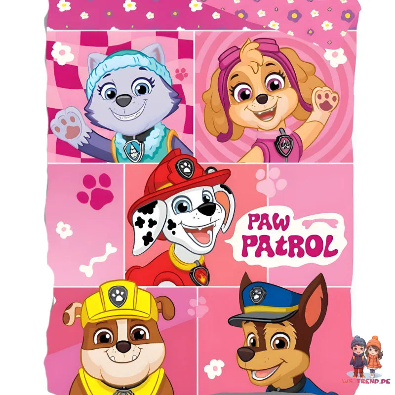 Paw Patrol Skye 2tlg Kinder Mädchen Bettwäsche Set 135x200 80x80 cm Baumwolle - WS-Trend.de