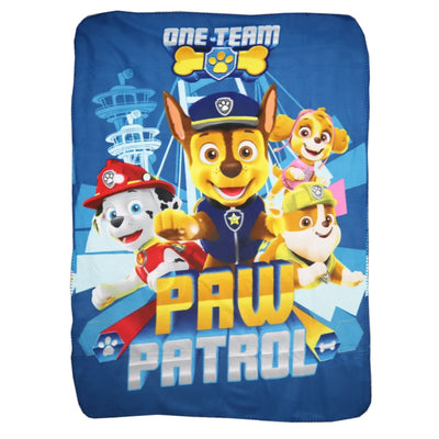 Paw Patrol Chase Kinder Jungen Fleecedecke leichte Kuscheldecke 100x140 cm - WS-Trend.de
