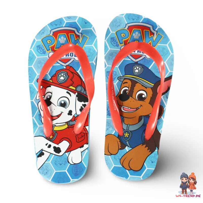 Paw Patrol Chase Kinder Flip Flops Zehentrenner Sandalen Latschen - WS-Trend.de 25-34