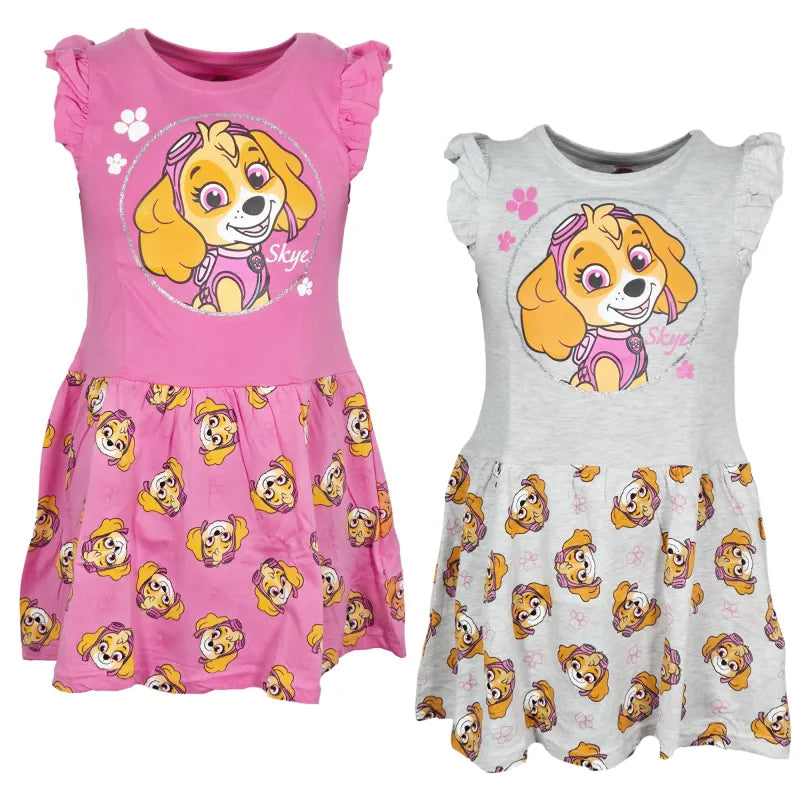 Paw Patrol Skye Kinder Mädchen Sommerkleid Kleid WS Trend.de Gr 98 128 Baumwolle