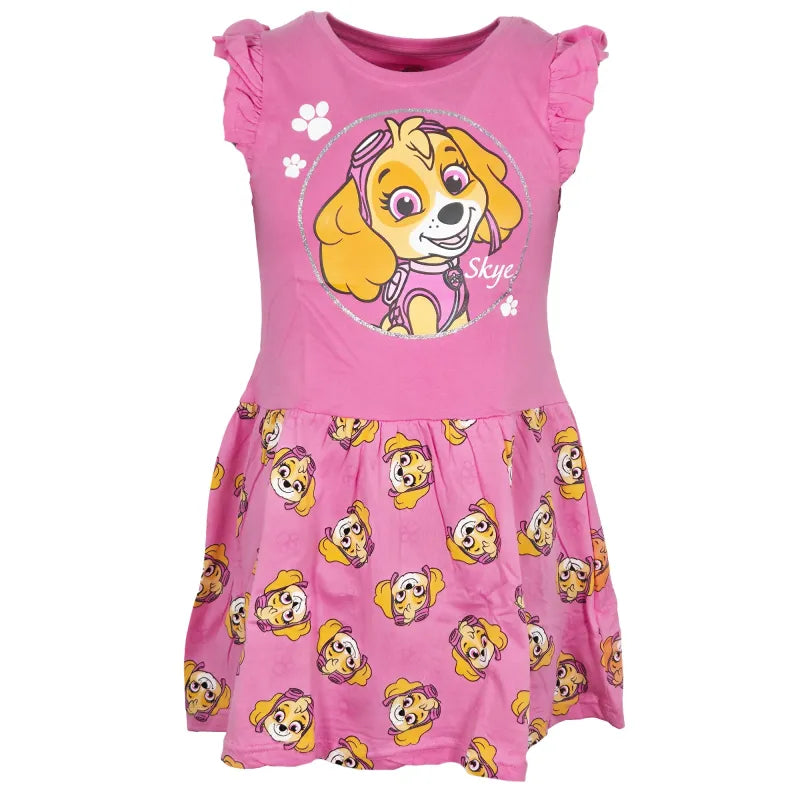 Paw Patrol Skye Kinder Mädchen Sommerkleid Kleid WS Trend.de Gr 98 128 Baumwolle