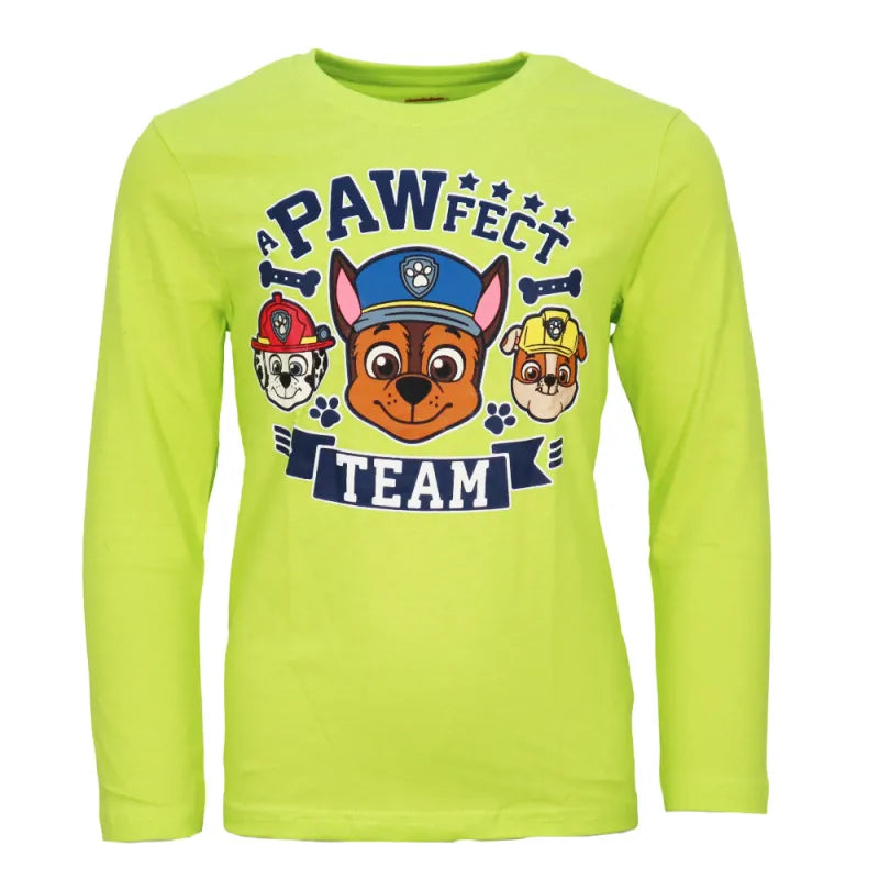 Paw Patrol Chase Marshall Kinder langarm Shirt - WS-Trend.de Jungen 98 -128 Baumwolle Rubble