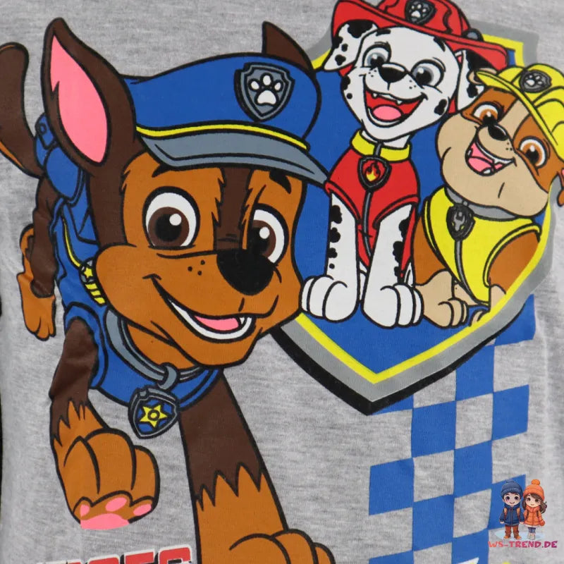 Paw Patrol Chase Marshall Rubble Kinder langarm Shirt - WS-Trend.de Jungen Langarmshirt 98-128 Baumwolle