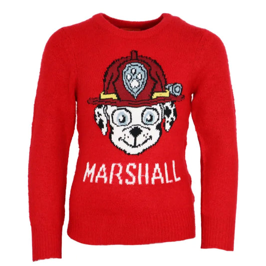 Paw Patrol Marshall Kinder Jungen Strick Pullover Sweater - WS-Trend.de Gr. 98 - 128