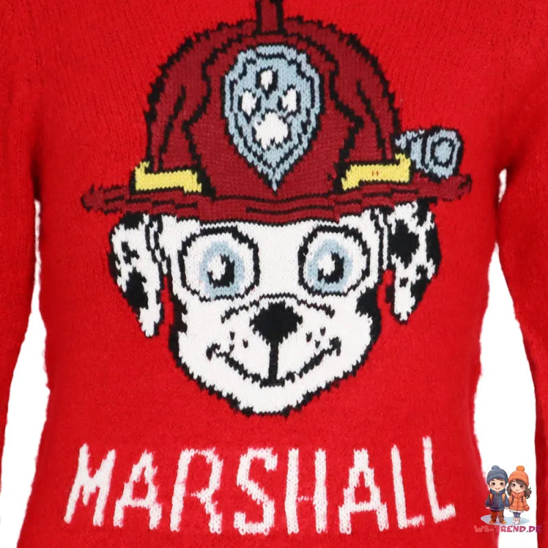 Paw Patrol Marshall Kinder Jungen Strick Pullover Sweater - WS-Trend.de Gr. 98 - 128