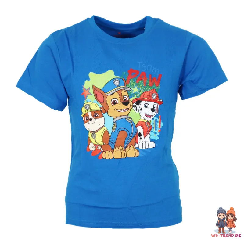 Paw Patrol Kinder Jungen kurzarm Schlafanzug Pyjama Shirt Shorts - WS-Trend.de Gr. 110-140