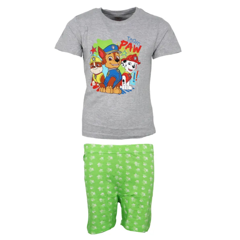 Paw Patrol Kinder Jungen kurzarm Schlafanzug Pyjama Shirt Shorts - WS-Trend.de Gr. 110-140