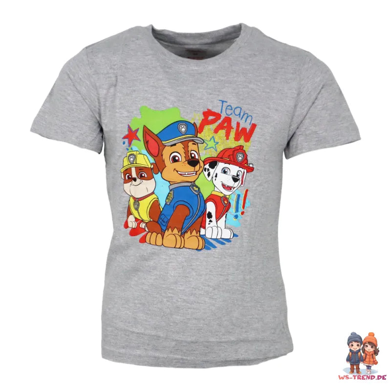 Paw Patrol Kinder Jungen kurzarm Schlafanzug Pyjama Shirt Shorts - WS-Trend.de Gr. 110-140