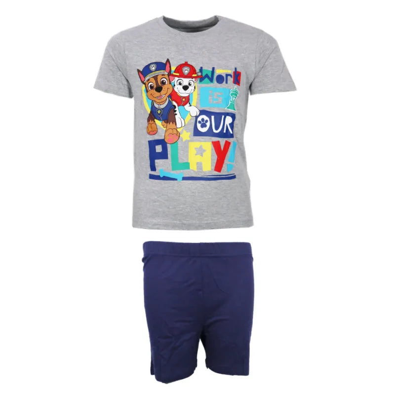 Paw Patrol Kinder kurzarm Schlafanzug Pyjama Nachtwäsche - WS-Trend.de 98-128 Baumwolle