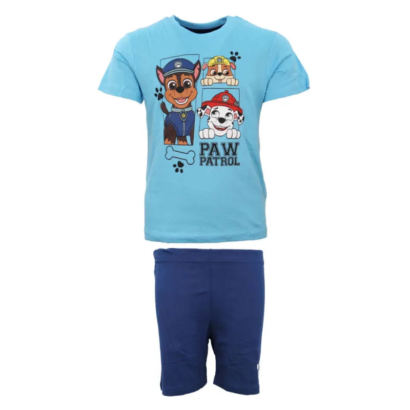 Paw Patrol Kinder kurzarm Schlafanzug Pyjama Shirt Shorts - WS-Trend.de Gr. 98-128