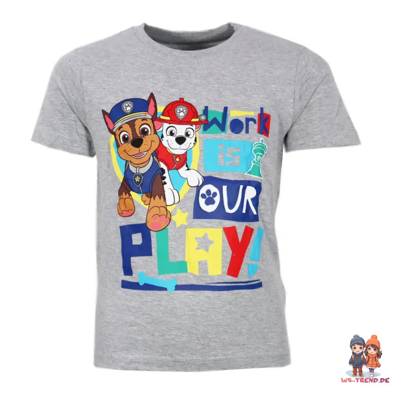 Paw Patrol Kinder kurzarm Schlafanzug Pyjama Nachtwäsche - WS-Trend.de 98-128 Baumwolle