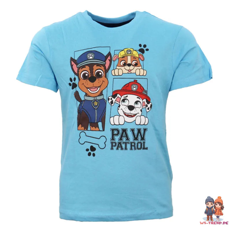 Paw Patrol Kinder kurzarm Schlafanzug Pyjama Shirt Shorts - WS-Trend.de Gr. 98-128