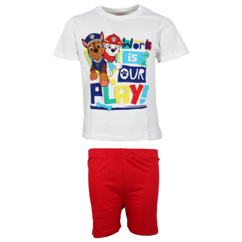 Paw Patrol Kinder kurzarm Schlafanzug Pyjama Nachtwäsche - WS-Trend.de 98-128 Baumwolle