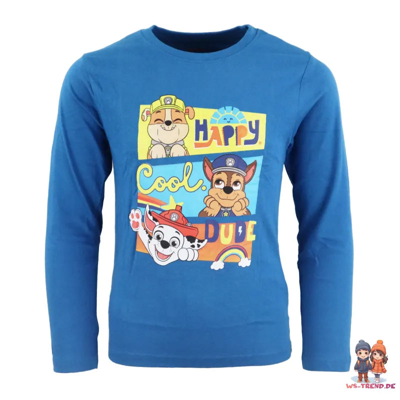 Paw Patrol Jungen Kinder Schlafanzug Pyjama - WS-Trend.de Nachtwäsche 98 - 128 Baumwolle