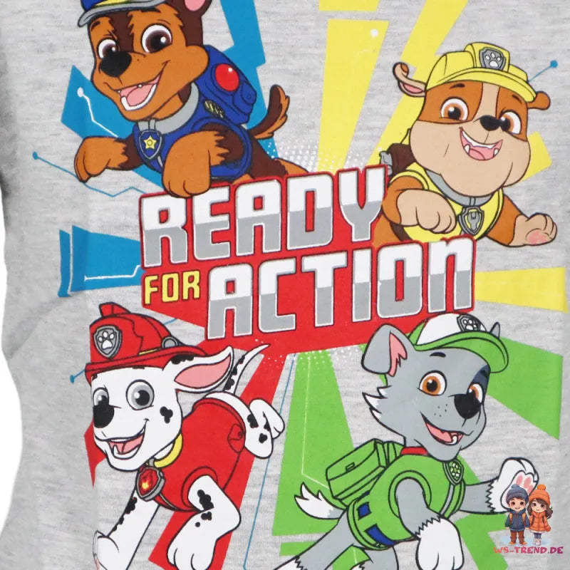 Paw Patrol Chase Rubble Marshall Kinder Jungen T-Shirt - WS-Trend.de kurzarm 98 -128 Baumwolle