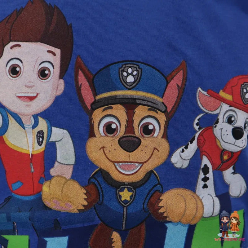 Paw Patrol Ryder Chase Marshall Kinder T-Shirt - WS-Trend.de kurzarm 98 -128 Jungen Baumwolle