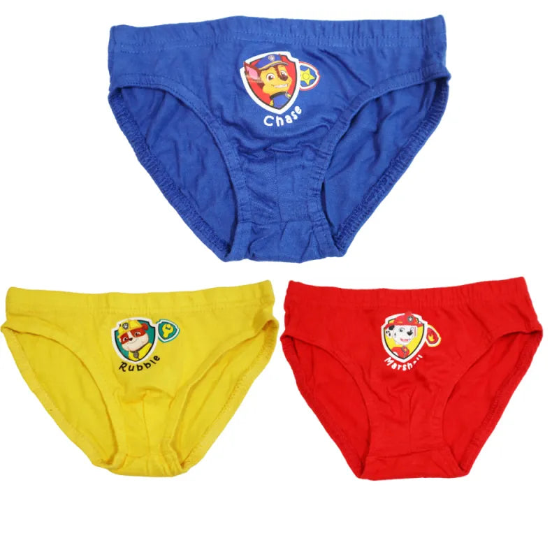 Paw Patrol Chase Rubble 3er Pack Slips Kinder Jungen Unterwäsche Baumwolle - WS-Trend.de