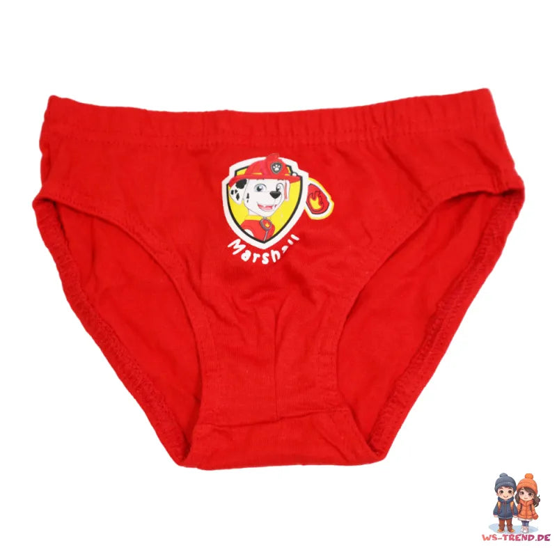 Paw Patrol Chase Rubble 3er Pack Slips Kinder Jungen Unterwäsche Baumwolle - WS-Trend.de
