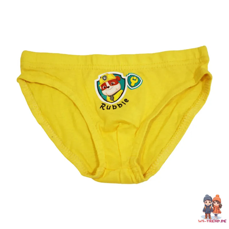 Paw Patrol Chase Rubble 3er Pack Slips Kinder Jungen Unterwäsche Baumwolle - WS-Trend.de