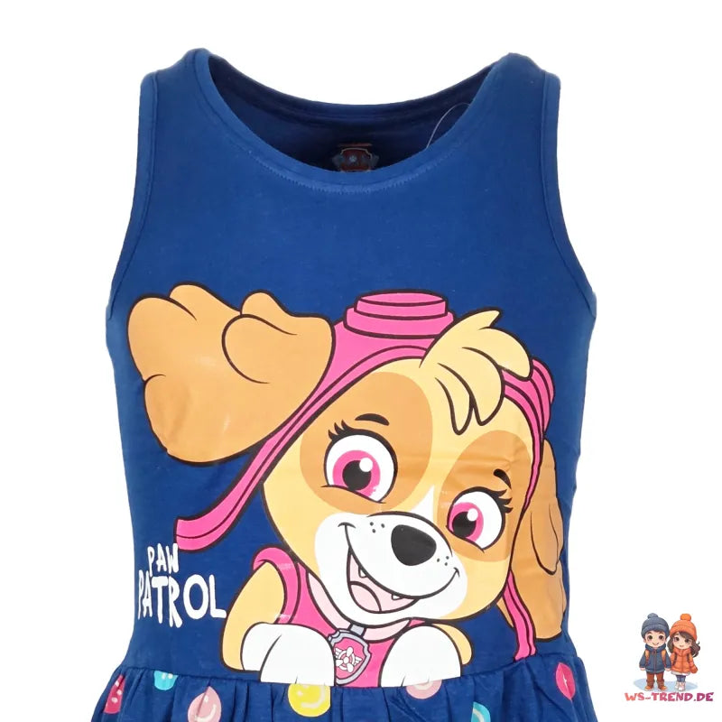 Paw Patrol Skye Kinder Mädchen kurzarm Kleid Sommerkleid WS Trend.de 92 128 Baumwolle