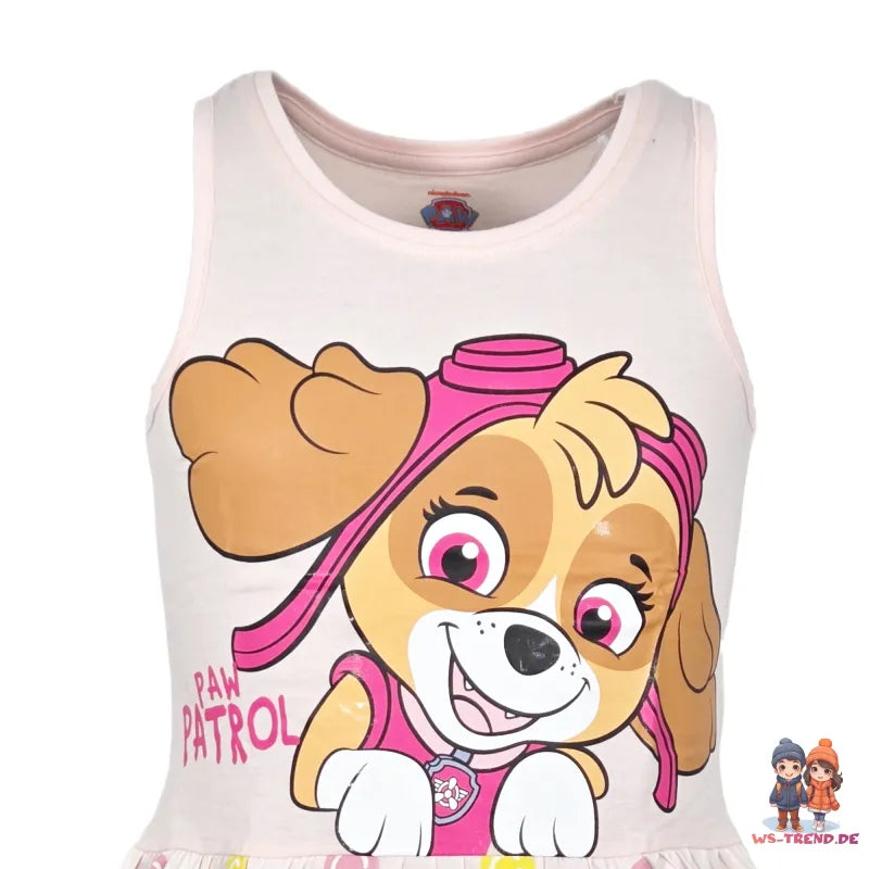 Paw Patrol Skye Kinder Mädchen kurzarm Kleid Sommerkleid WS Trend.de 92 128 Baumwolle