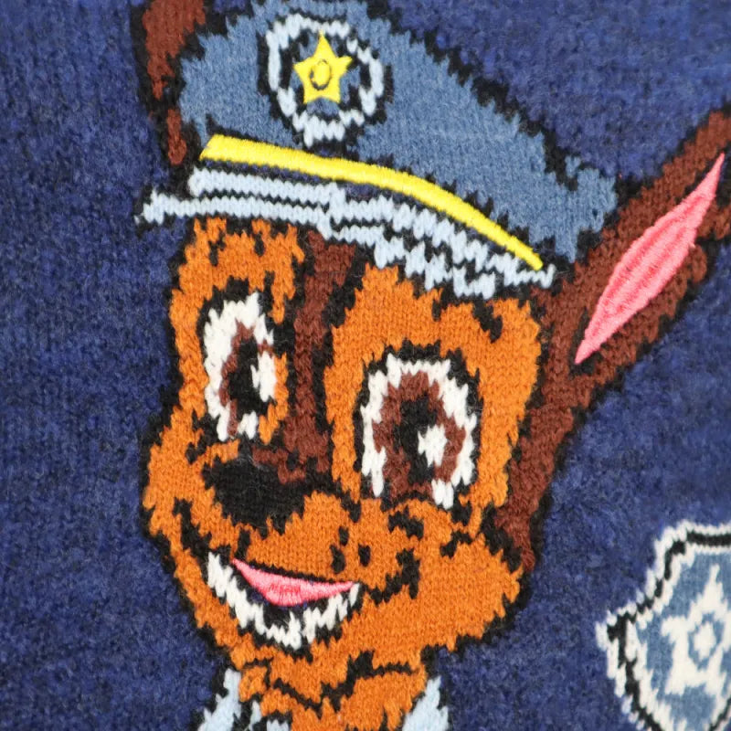 Paw Patrol Chase Kinder Jungen Strick Pullover Sweater - WS-Trend.de Gr. 98 - 128