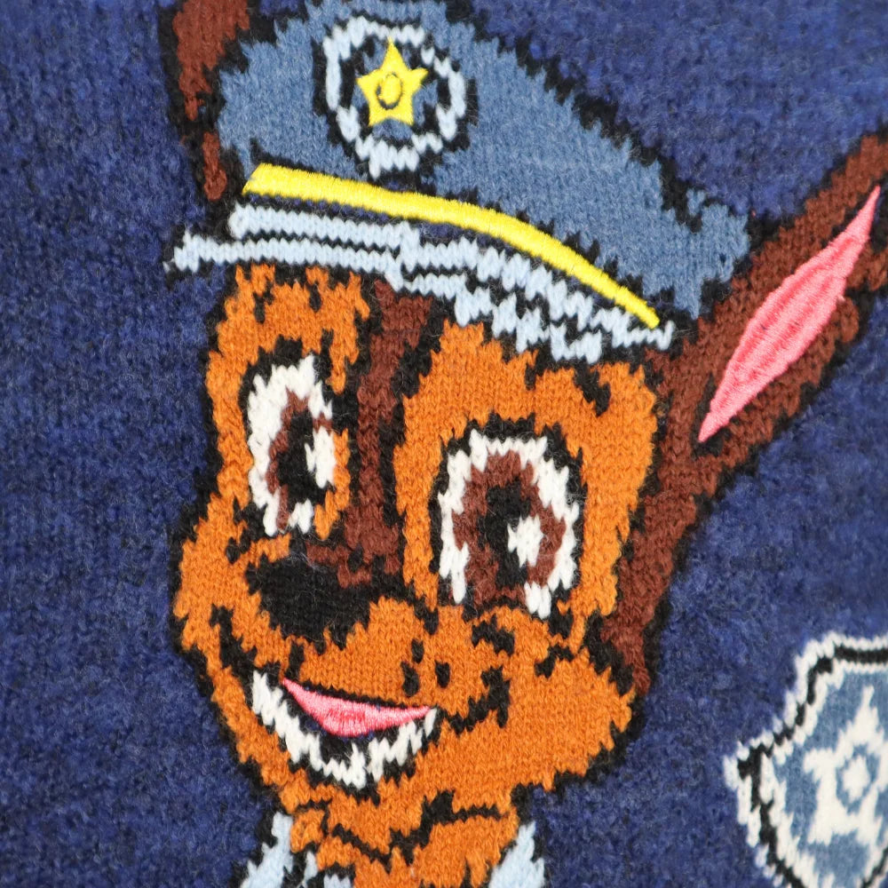 Paw Patrol Chase Kinder Jungen Strick Pullover Sweater - WS-Trend.de Gr. 98 - 128