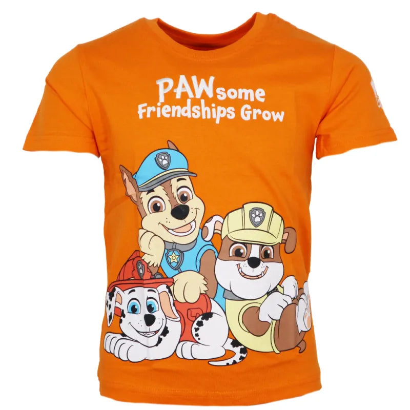 Paw Patrol Chase Rubble Marshall Kinder Jungen T-Shirt - WS-Trend.de kurzarm 98 -128 Baumwolle