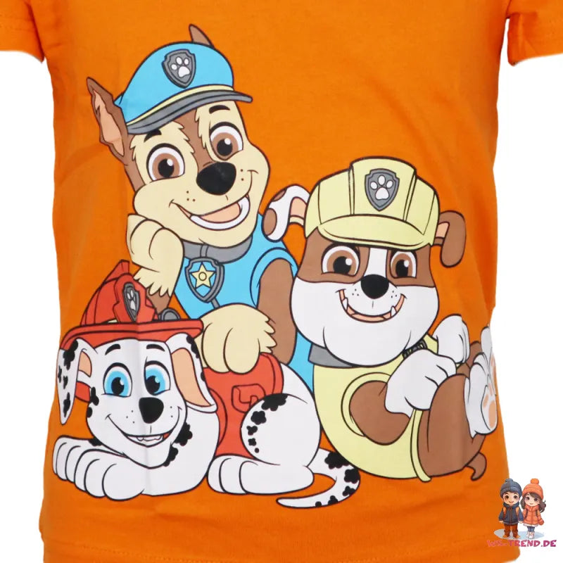 Paw Patrol Chase Rubble Marshall Kinder Jungen T-Shirt - WS-Trend.de kurzarm 98 -128 Baumwolle
