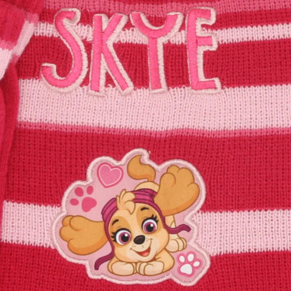 Paw Patrol Skye Kinder Wintermütze plus Handschuhe - WS-Trend.de 52 54 Rosa Blau