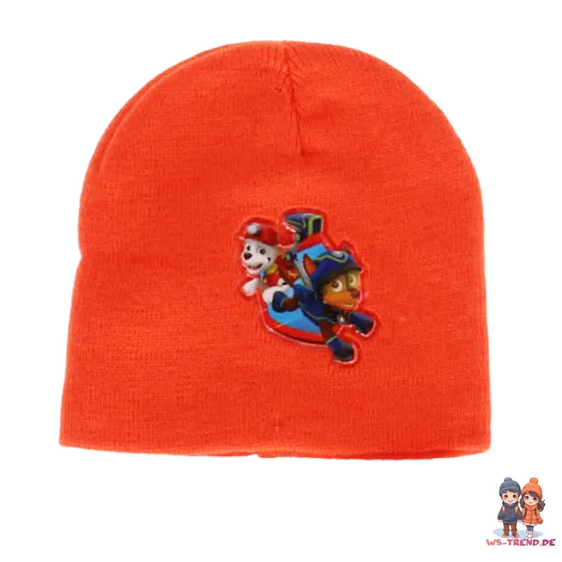 Paw Patrol Chase Marshall Kinder Herbst Winter Set Mütze plus Schal - WS-Trend.de 48