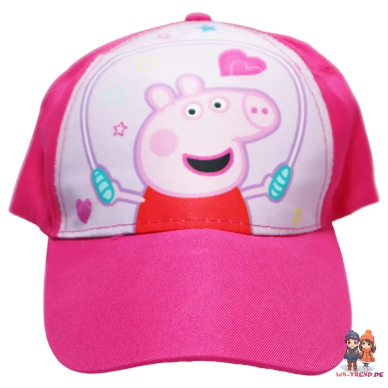 Peppa Wutz Pig Kinder Mädchen Basecap Baseball Kappe Mütze WS Trend.de Gr. 52 bis 54