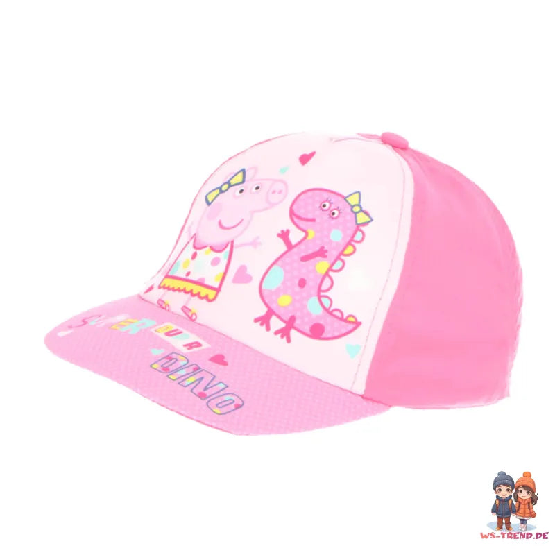 Peppa Wutz Pig Kinder Mädchen Basecap Baseball Kappe Mütze Gr. 53 - WS-Trend.de