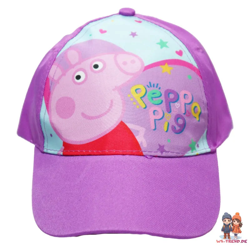 Peppa Wutz Pig Kinder Mädchen Basecap Baseball Kappe Mütze - WS-Trend.de Gr. 52 bis 54